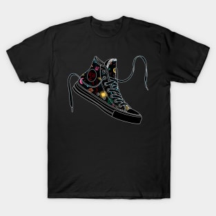 Aries high tops - Pastel &amp; black T-Shirt